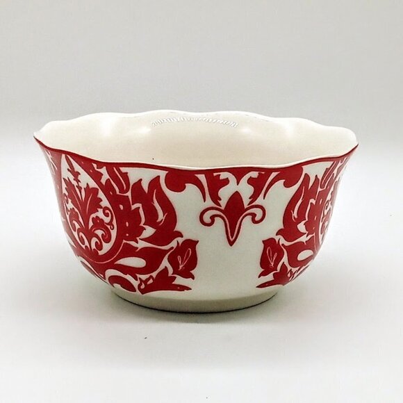 222 Fifth Muse Scallop Rim Porcelain China Bowl - Picture 2 of 5